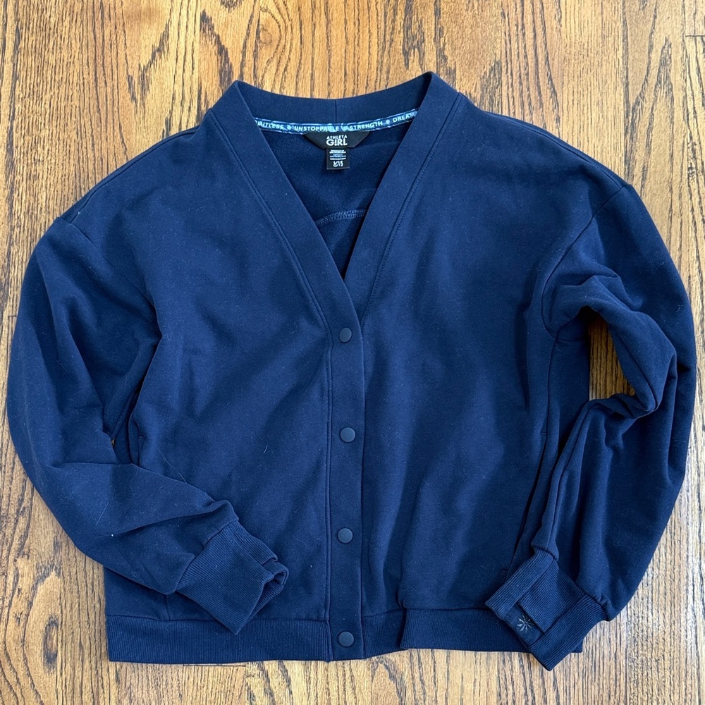 Athleta Girl Navy Cardigan